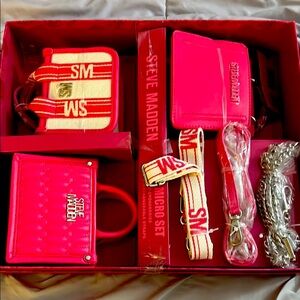Steve Madden Pink Micro Bag Set